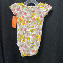 Load image into Gallery viewer, zinnia print back snap onesie
