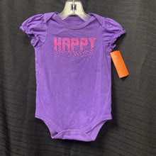 Load image into Gallery viewer, "Happy" sparkle dots onesie
