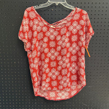 Load image into Gallery viewer, patterned cross back top (pink rose)
