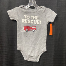 Load image into Gallery viewer, &quot;To the...&quot; firetruck outfit (baby favorite)
