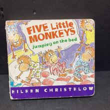 Load image into Gallery viewer, Five Little Monkey Jumping on the Bed (Eileen Christelow) -character board
