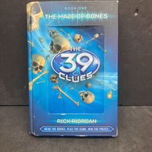 Load image into Gallery viewer, The Maze of Bones (The 39 Clues) (Rick Riordan) (Clear Cover) -series hardcover
