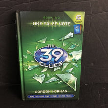 Load image into Gallery viewer, One False Note (The 39 Clues) (Gordon Korman) (Old Cover) -series hardcover

