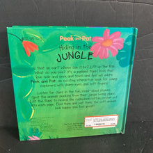 Load image into Gallery viewer, Peek and Pat: Hiding in the Jungle (Emma Davis) -touch &amp; feel board
