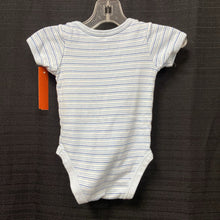 Load image into Gallery viewer, striped outfit w/ bear face
