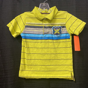 "Authentic" striped polo shirt