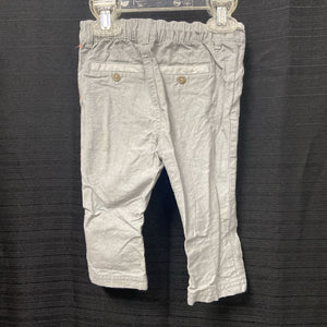 gray solid dress pants