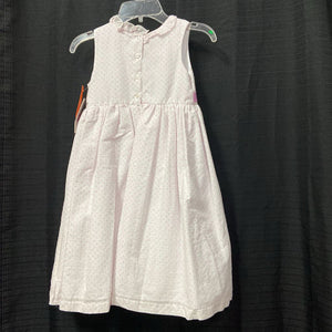 ruffle neck dots dress w/ bow (NEW)