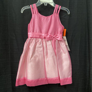 striped skirt w/bow dress (NEW)
