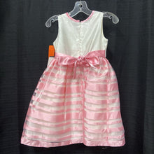 Load image into Gallery viewer, striped w/ sheer skirt dress (NEW)

