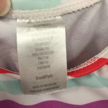 Load image into Gallery viewer, striped swim suit w/ flower
