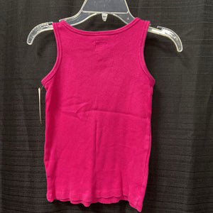 ribbed solid tank top