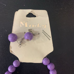 Beaded Necklace & Earrings Set (NEW) (Minky Accessories)