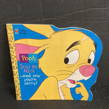 Load image into Gallery viewer, Just Be Nice...and Say You're Sorry! (Pooh &amp; Friends) (Golden Book) -character paperback
