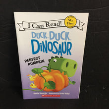 Load image into Gallery viewer, Perfect Pumpkin (Duck, Duck, Dinosaur) (My First I Can Read) (Kallie George) -character reader

