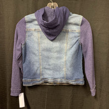Load image into Gallery viewer, Hooded Denim Jacket
