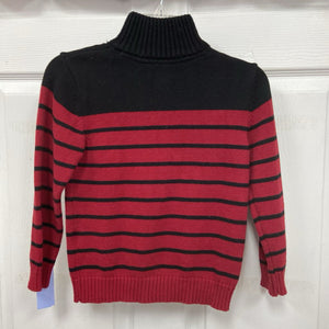 Half Zip Striped Sweater