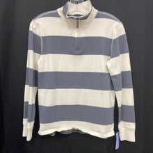 Load image into Gallery viewer, Half Zip Striped T-Shirt
