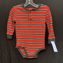 Load image into Gallery viewer, Striped Button Onesie
