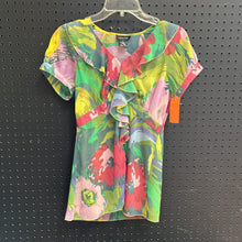 Load image into Gallery viewer, 2pc Sheer Flower Button Top (Spense)
