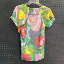 Load image into Gallery viewer, 2pc Sheer Flower Button Top (Spense)
