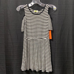 Striped Cold Shoulder Dress