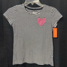 Load image into Gallery viewer, Striped Sparkly Heart Top

