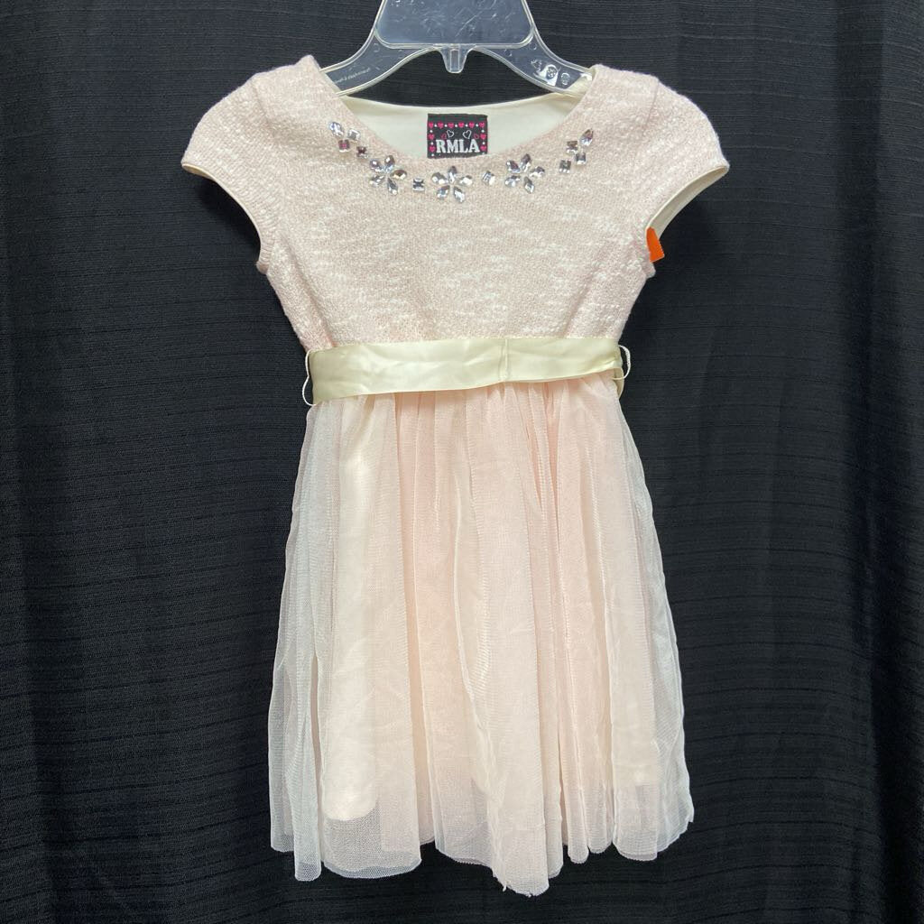 Rhinestone Tulle Dress