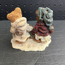 Load image into Gallery viewer, Edmund &amp; Bailey... Gathering Holly Christmas Figurine
