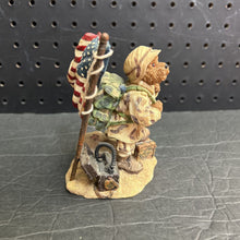 Load image into Gallery viewer, McBruin To Serve With Honor Figurine with USA flag
