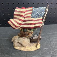 Load image into Gallery viewer, McBruin To Serve With Honor Figurine with USA flag
