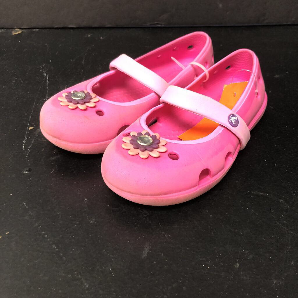 Girls Flower Slip On Shoes
