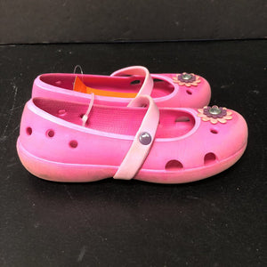 Girls Flower Slip On Shoes