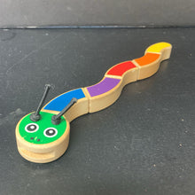 Load image into Gallery viewer, Wooden Caterpillar Sensory Grasping Toy
