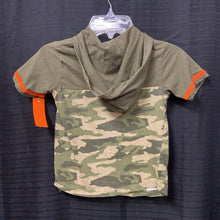 Load image into Gallery viewer, hooded camouflage tshirt
