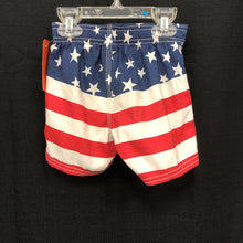 Load image into Gallery viewer, USA flag swim shorts
