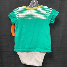 Load image into Gallery viewer, Striped outfit onesie
