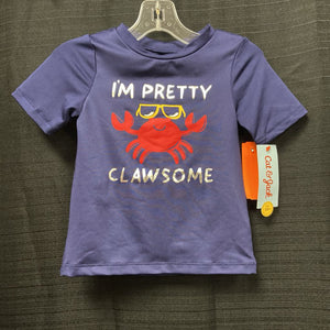 "I'm pretty clawsome" swim shirt (New)