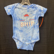 Load image into Gallery viewer, &quot;I&#39;m the captain...&quot; crab shack onesie

