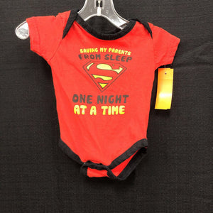 "Saving my parents..." superman onesie