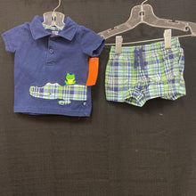 Load image into Gallery viewer, 2pc Crocodile plaid outfit
