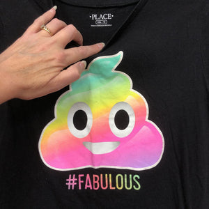 "#Fabulous" poop emoji top