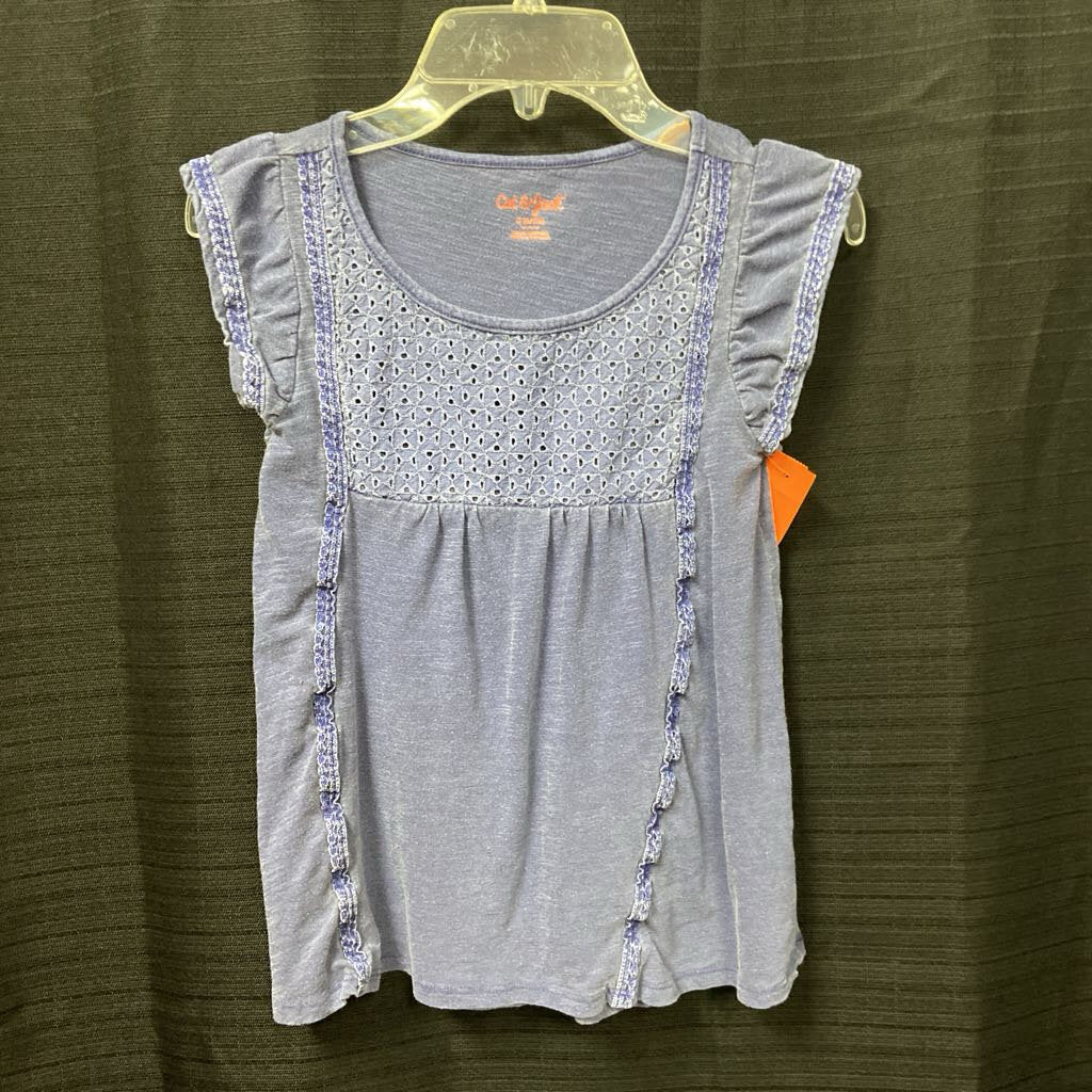 Lacey ruffle top