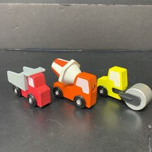 Load image into Gallery viewer, 3pk Wooden Construction Vehciles
