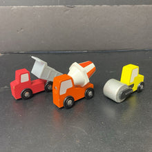 Load image into Gallery viewer, 3pk Wooden Construction Vehciles
