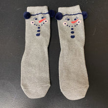 Load image into Gallery viewer, Girls Sparkly Snowman Socks
