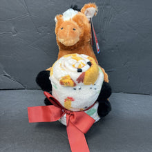 Load image into Gallery viewer, Horse Plush &amp; Throw Blanket Set (NEW) (Kids Mantolok)
