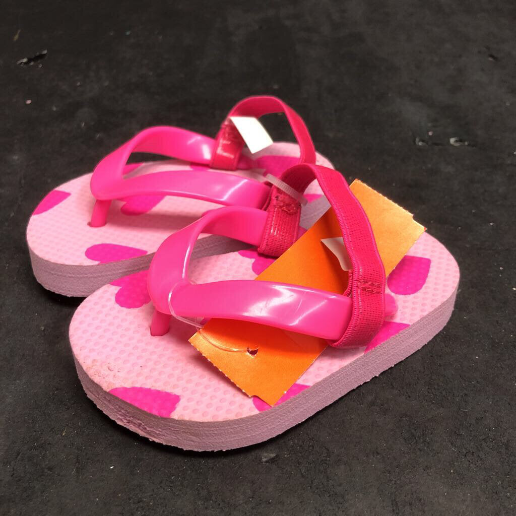Girls Heart Flip Flops
