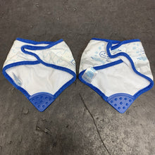 Load image into Gallery viewer, 2pk Shark Teething Bibs
