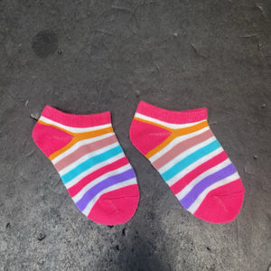 3pk Girls Striped Socks